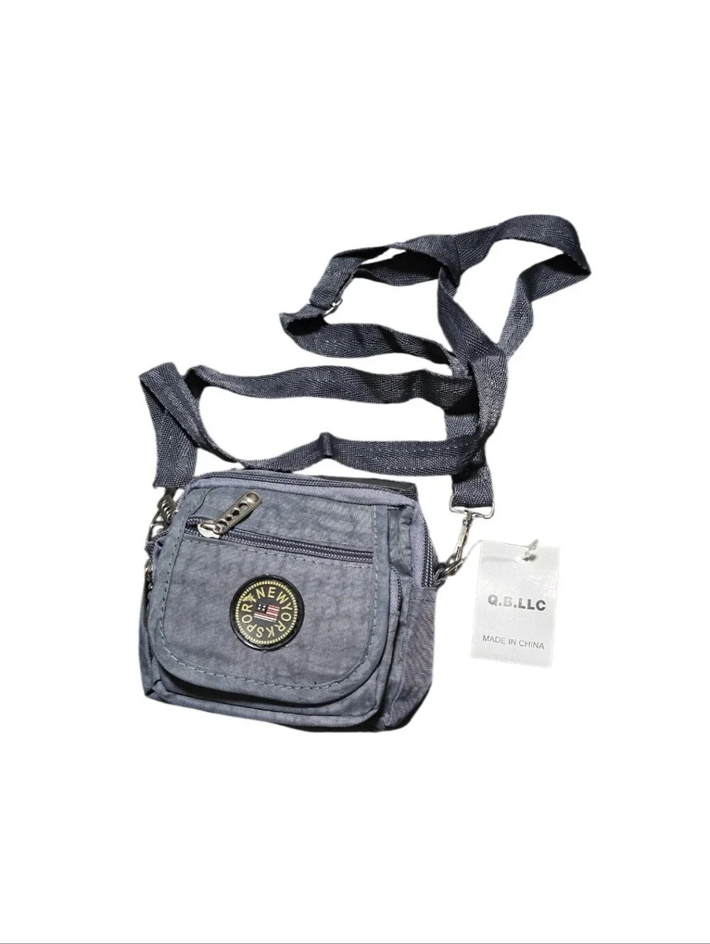Small Mini  Crossbody Bag in Light Grey.